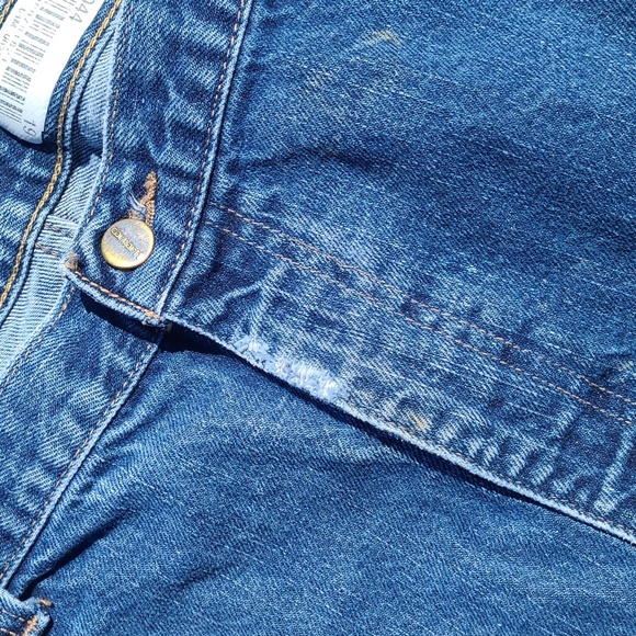 Carhartt FR Fire Resistant Dark Blue Denim Jean Pants NFPA Mens Size 42x32 - Picture 5 of 17